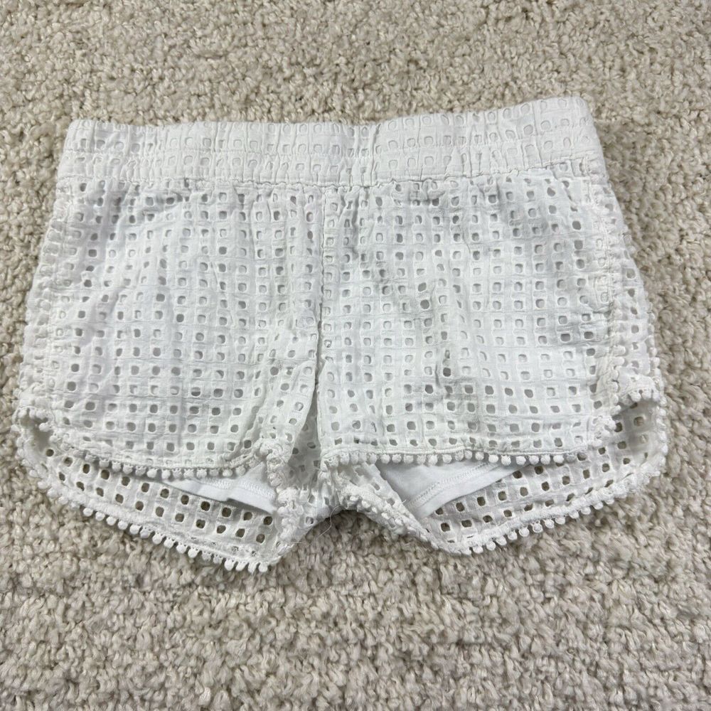 Lilly Pulitzer for Target Shorts XS Women's White Eyelet‎ Layered Cotton